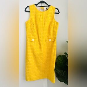 Brooks brothers dress yellow